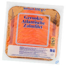Gerookte Atlantische zalmfilet